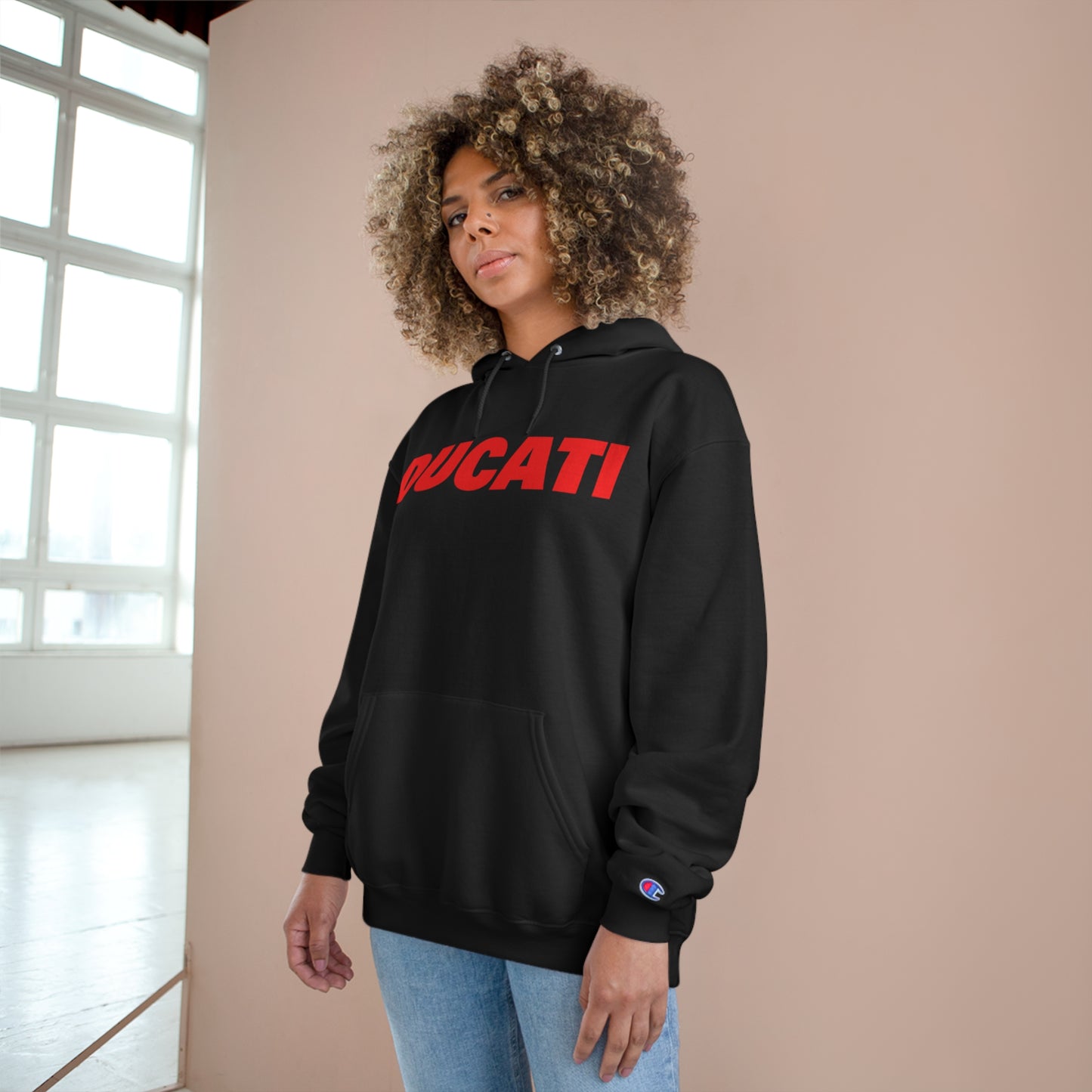 Ducati "Logo: Modern" Champion Hooded Sweatshirt