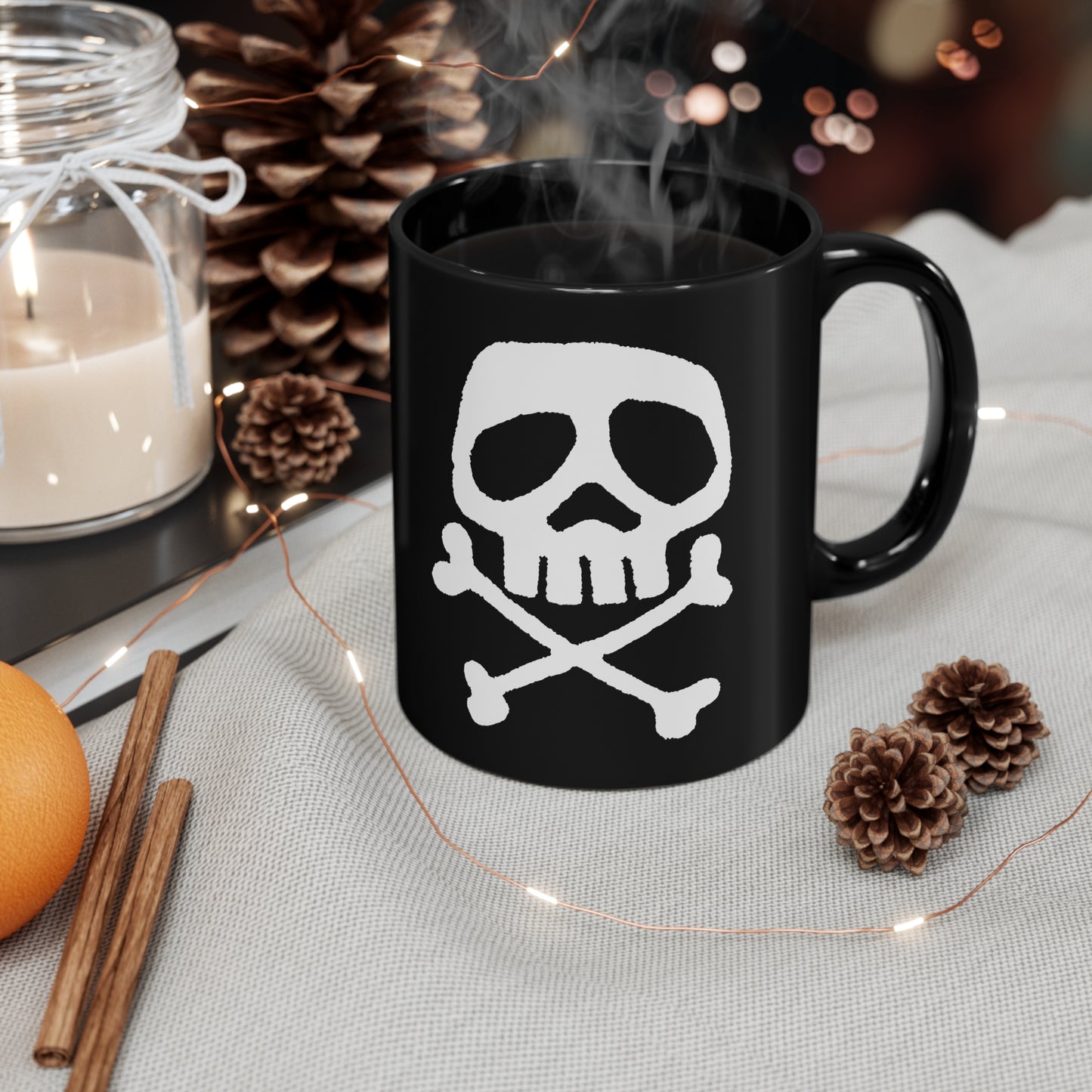 Captain Harlock "Crossbones" 11oz Black Mug