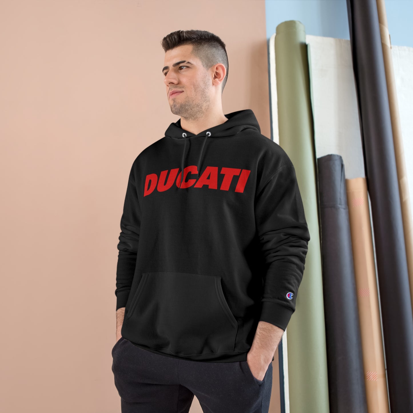 Ducati "Logo: Modern" Champion Hooded Sweatshirt