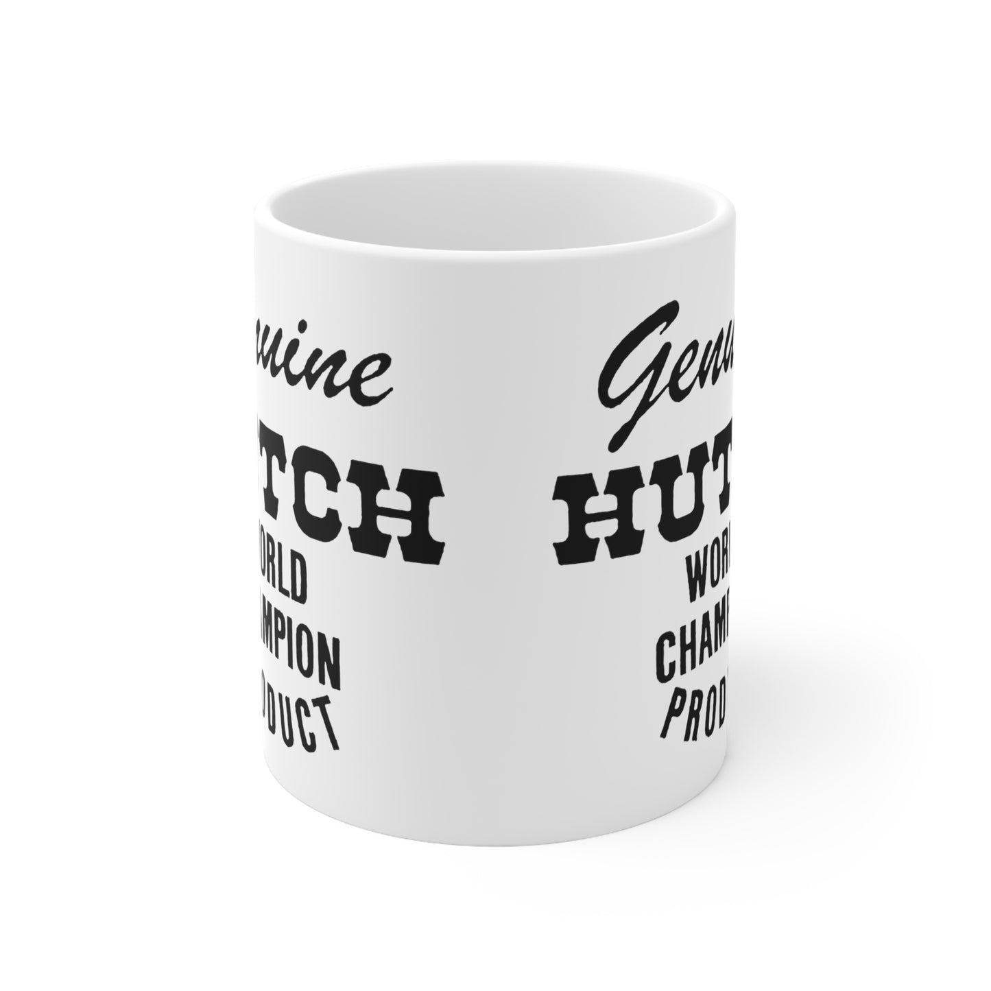 Hutch "World Champion" White Ceramic Mug 11oz