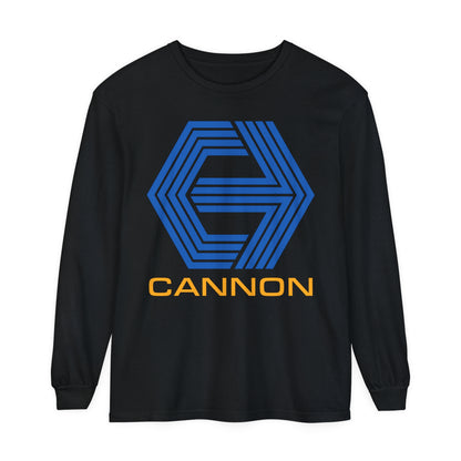 Cannon Films "Logo" Garment-Dyed Long Sleeve T-Shirt