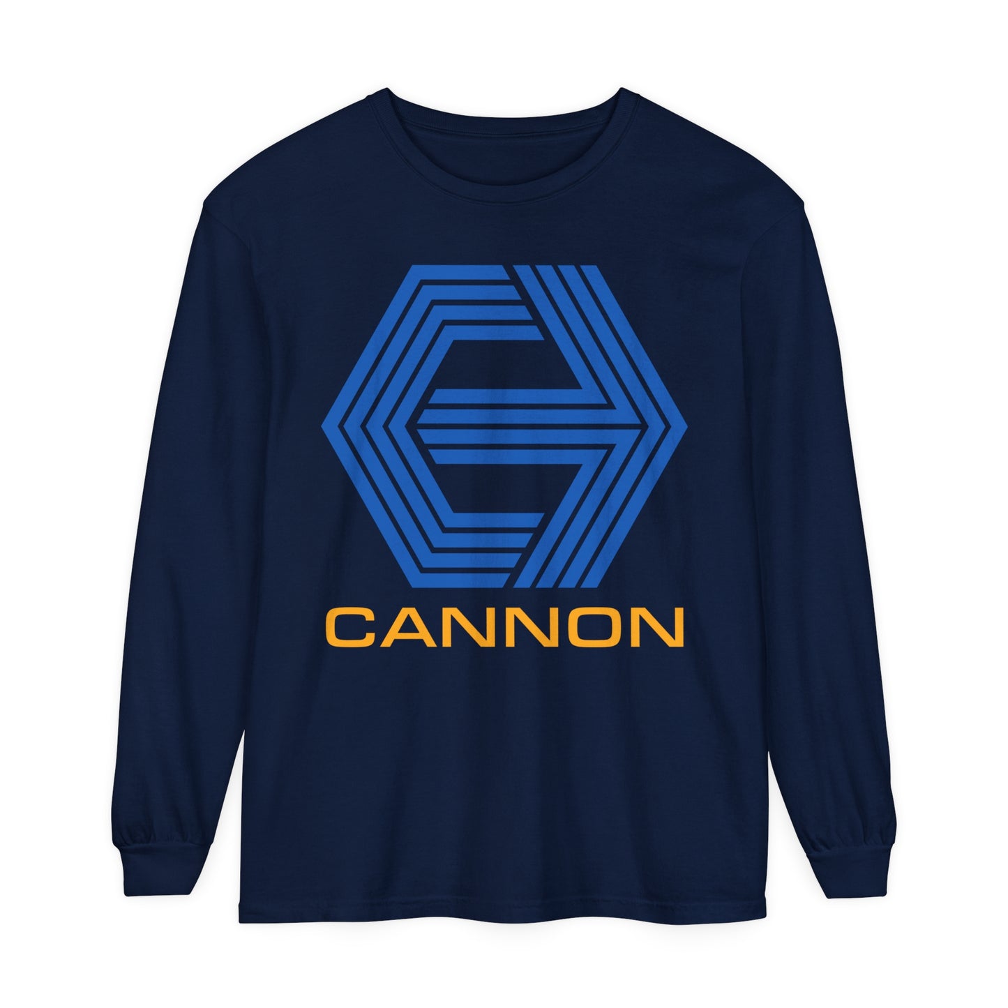 Cannon Films "Logo" Garment-Dyed Long Sleeve T-Shirt