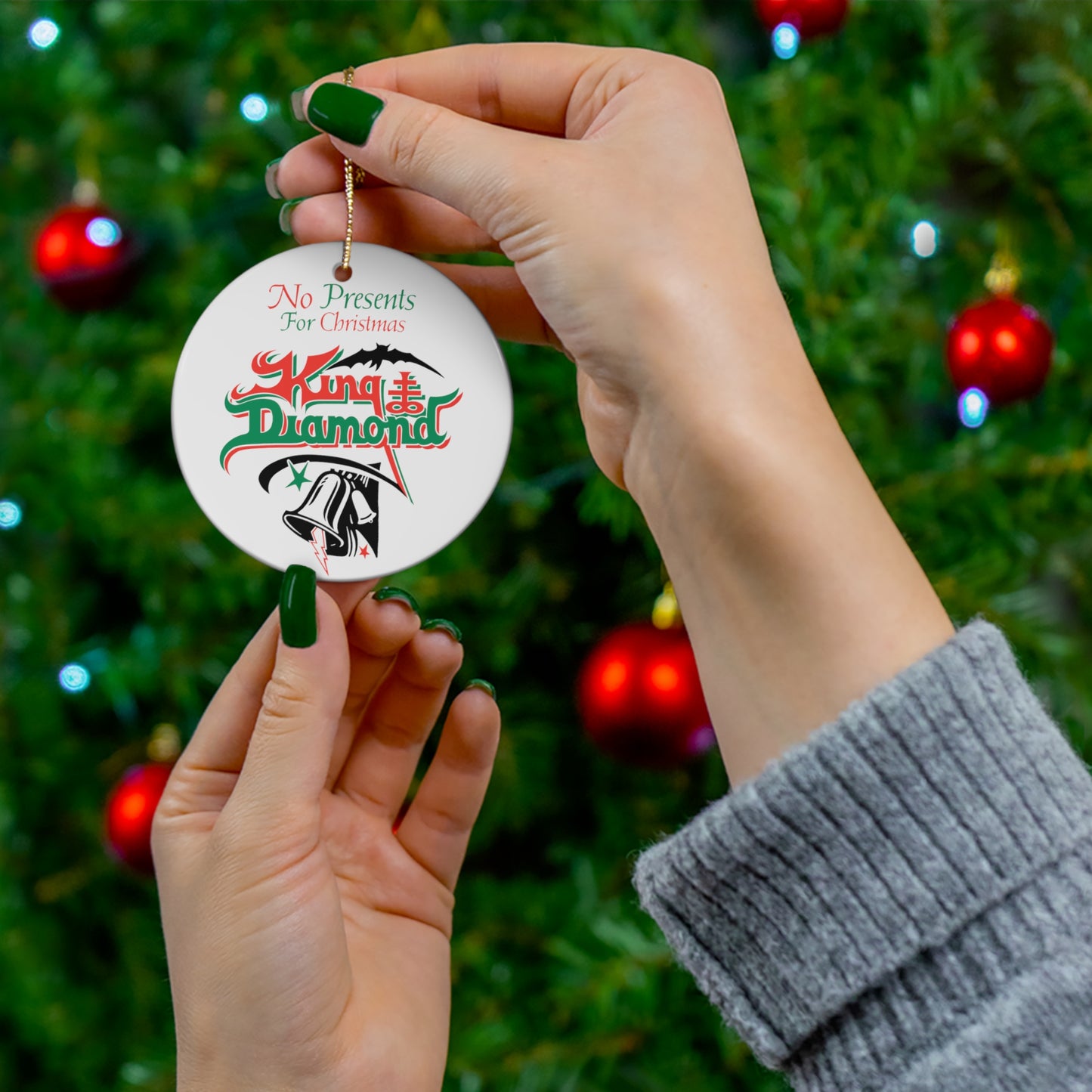 King Diamond "No Presents For Christmas" Ornament