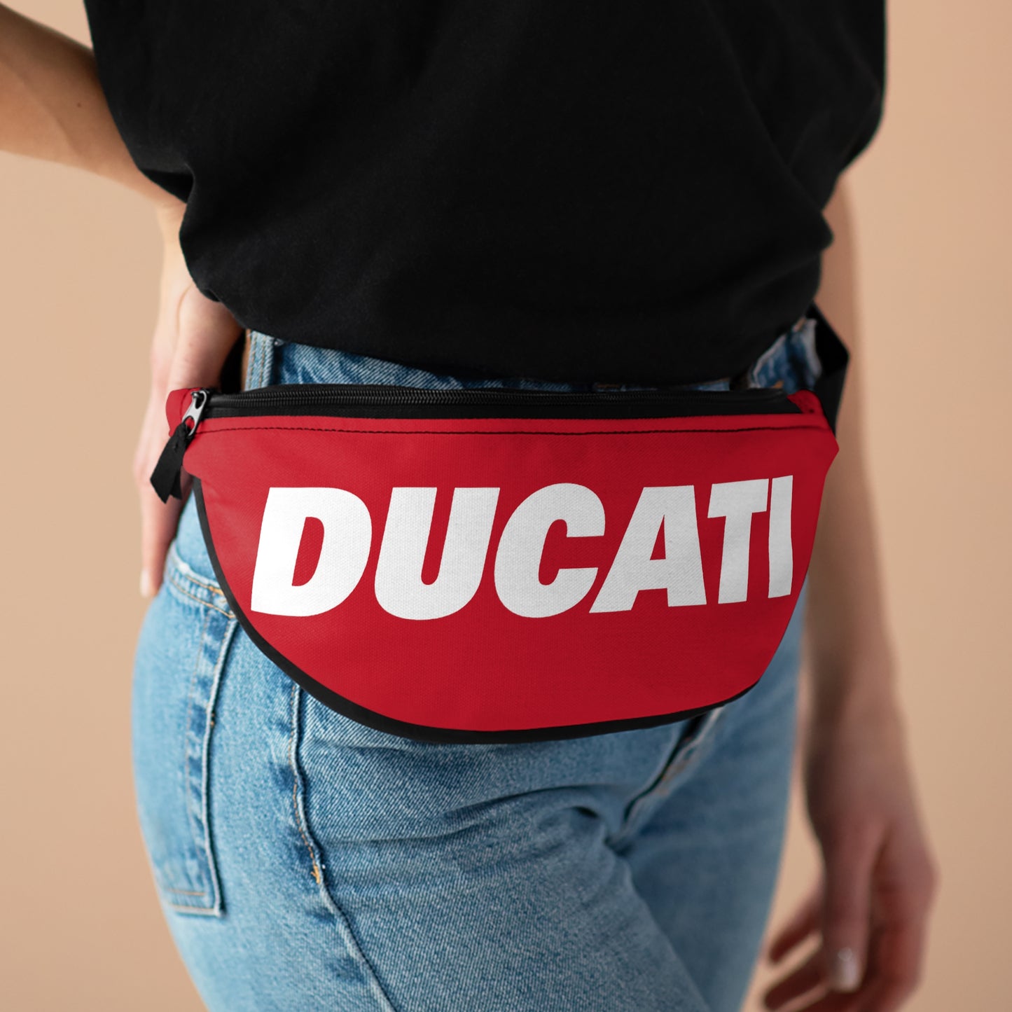 Ducati "Logo: Modern" Dark Red Sling Bag/Fanny Pack