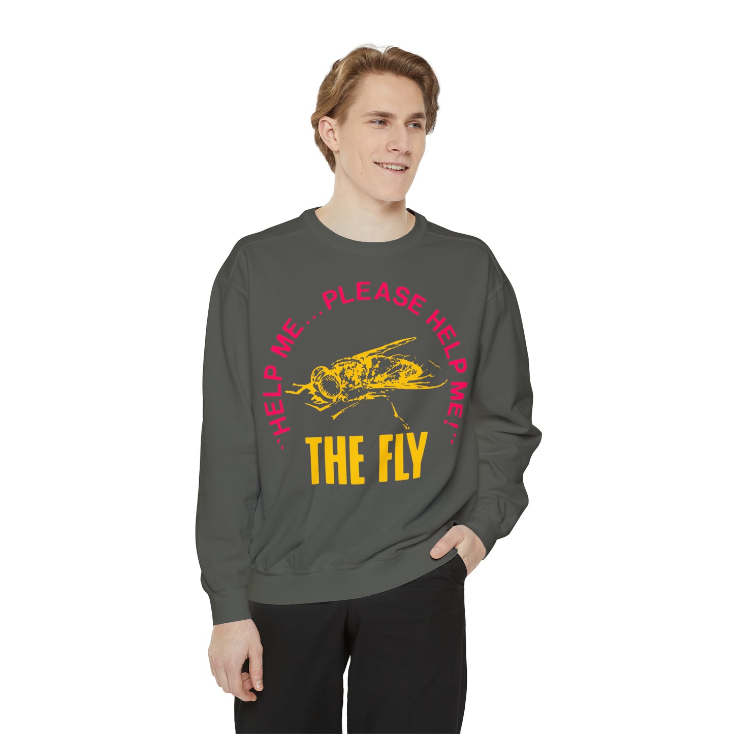 The Fly "Help Me" Garment-Dyed Sweatshirt