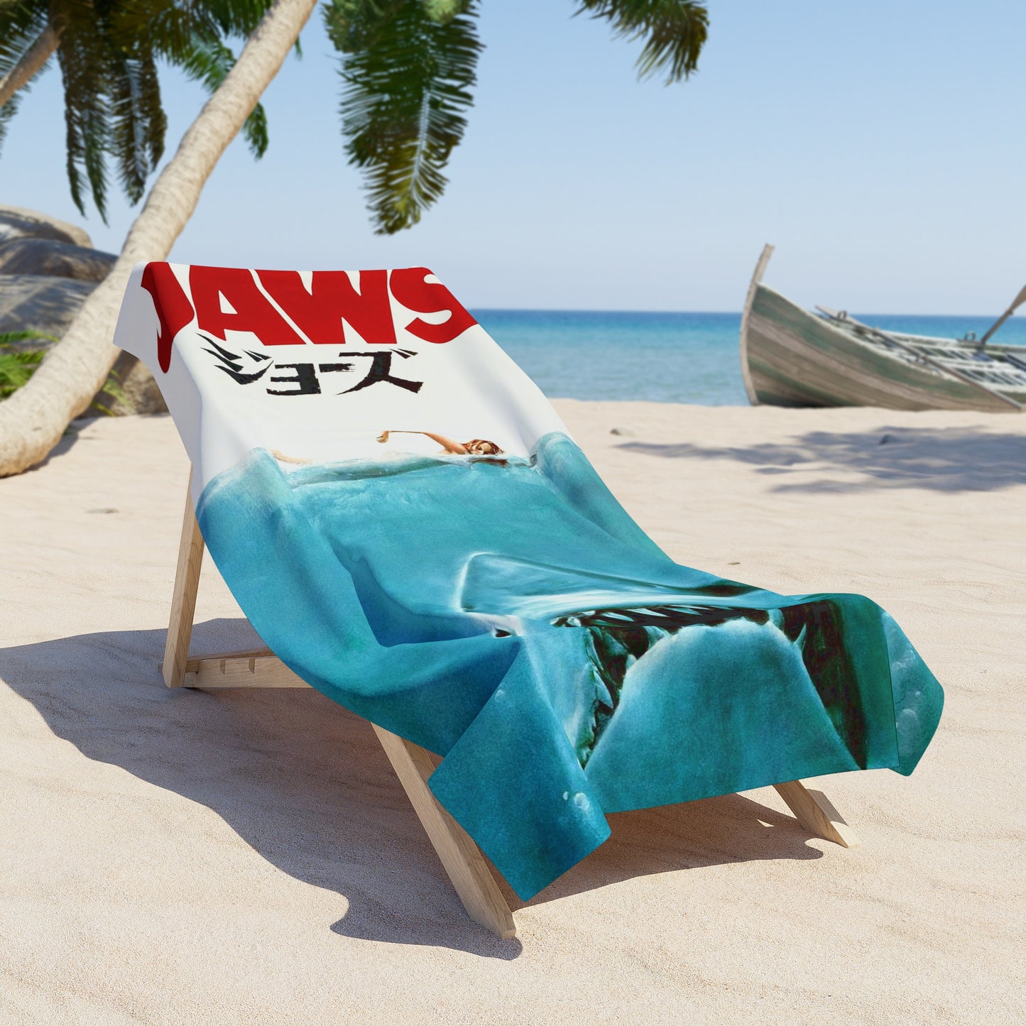 Jaws "Japanese Poster" Beach Towel