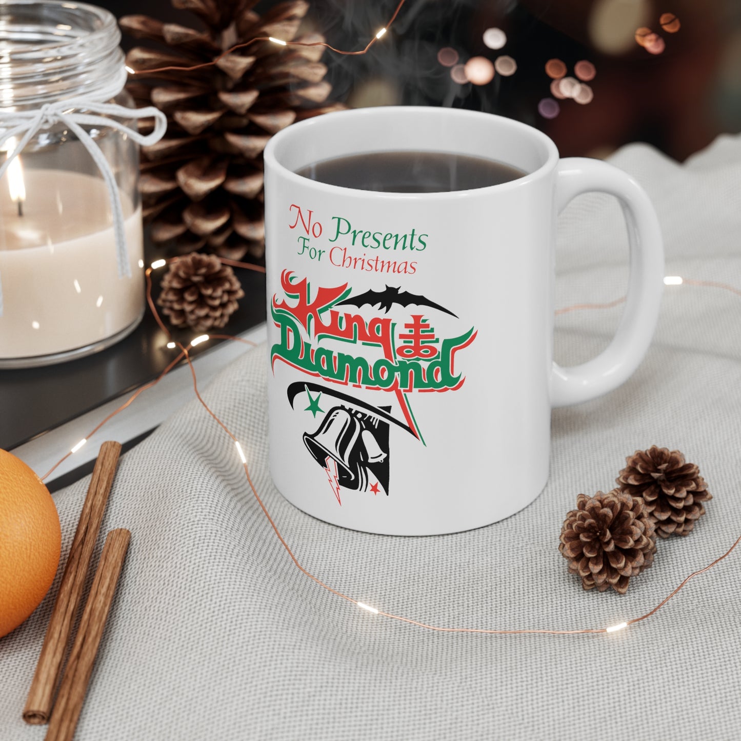 King Diamond "No Presents For Christmas" Ceramic Mug 11oz