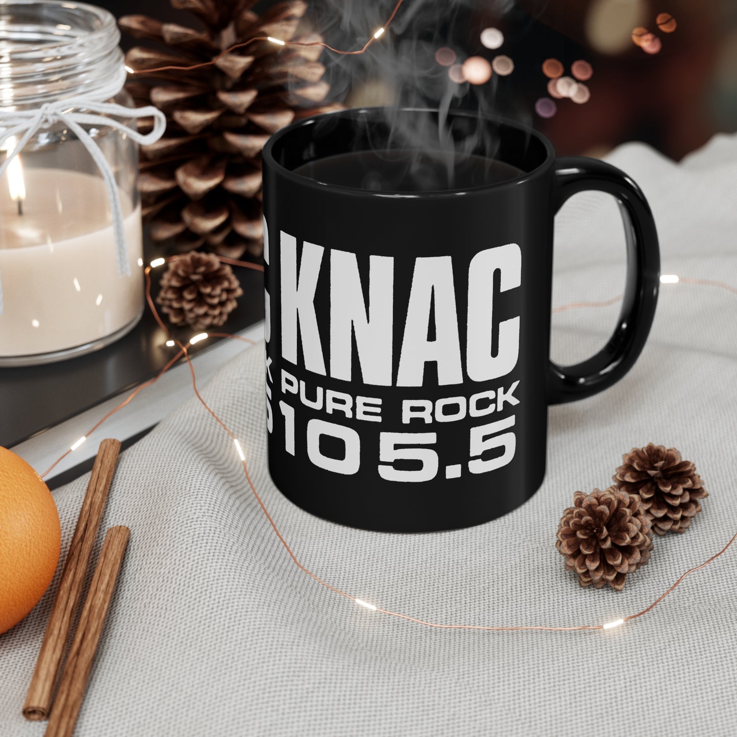 KNAC "Pure Rock 105.5" 11oz Black Mug