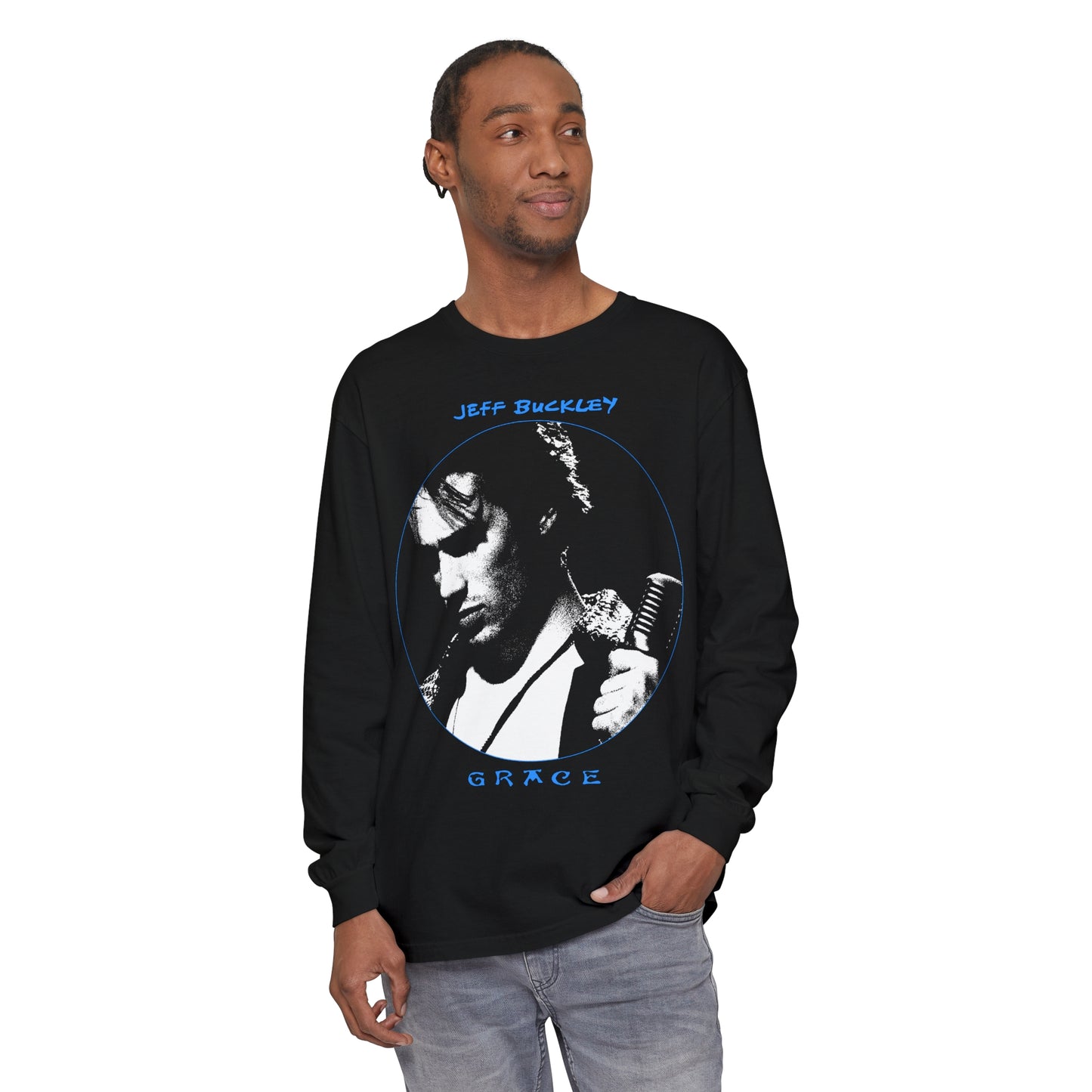 Jeff Buckley "Grace" Garment-Dyed Long Sleeve T-Shirt