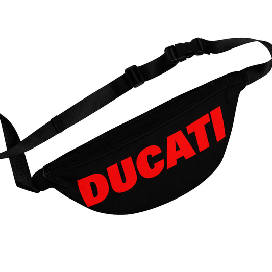 Ducati "Logo: Modern" Black Sling Bag/Fanny Pack