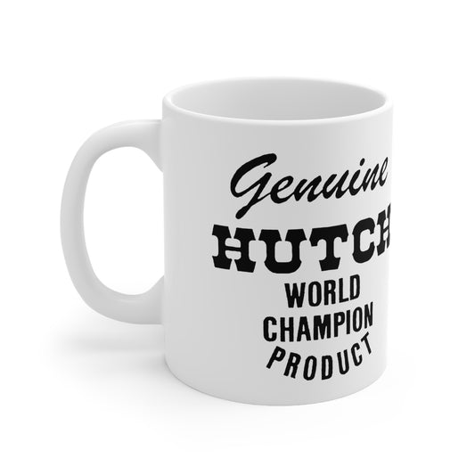 Hutch "World Champion" White Ceramic Mug 11oz