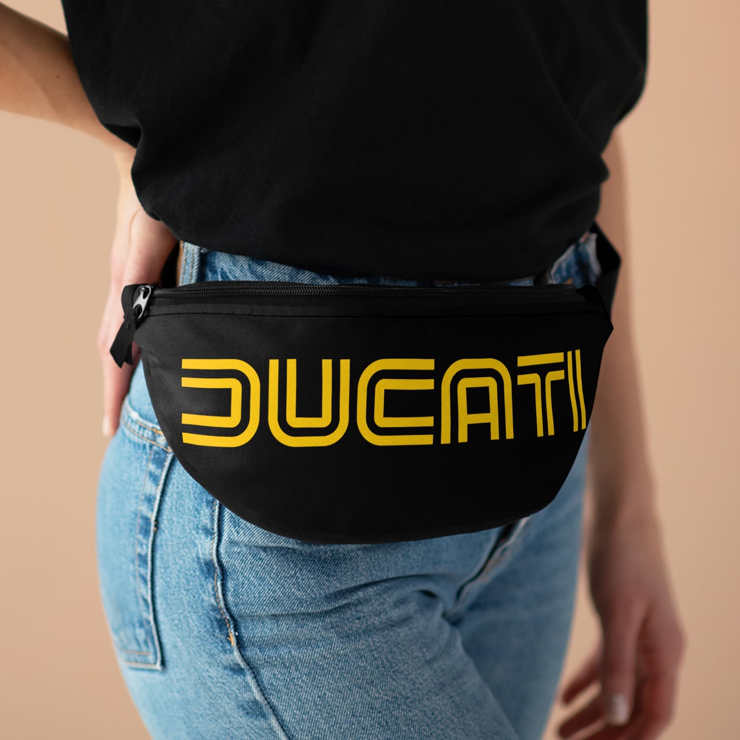 Ducati "Logo: 1975" Black Sling Bag/Fanny Pack