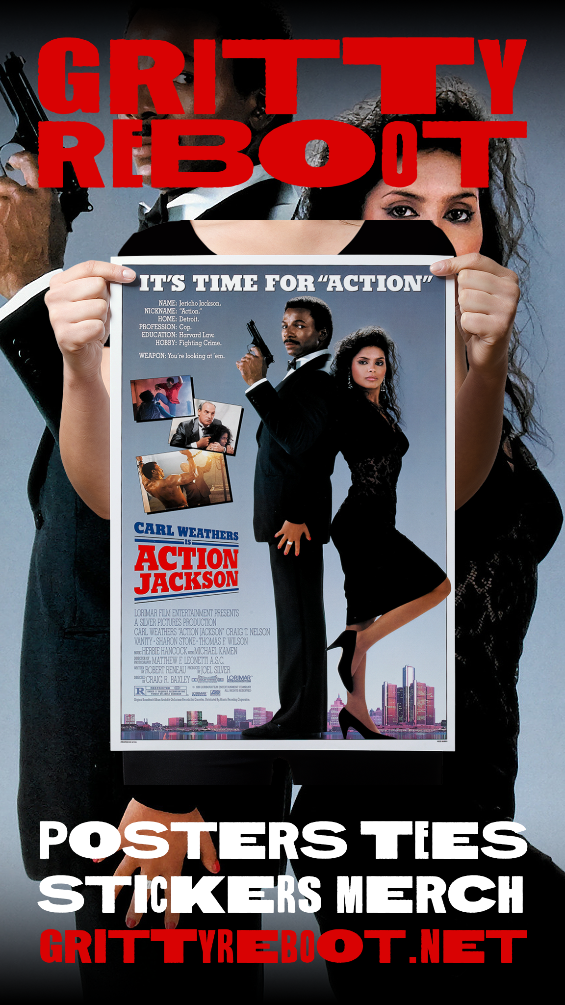 Action Jackson "U.S. One Sheet" Poster Reprint