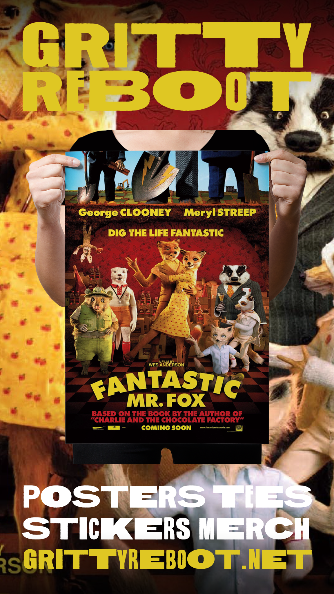 Fantastic Mr. Fox "Coming Soon" Poster Reprint