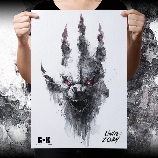 Godzilla x Kong: The New Empire "Godzilla Hand" Poster Reprint