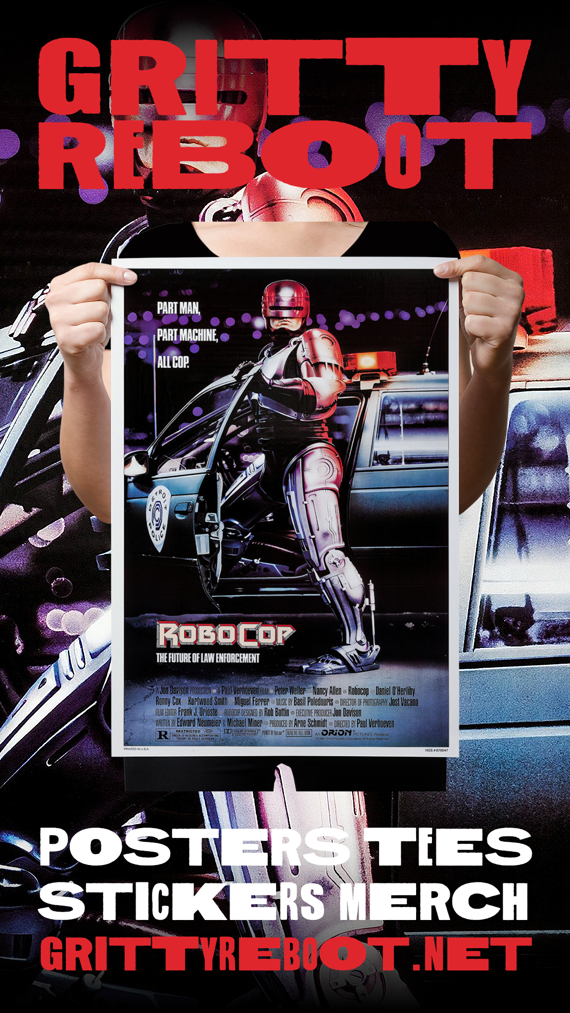 Robocop "U.S. One Sheet" Poster Reprint