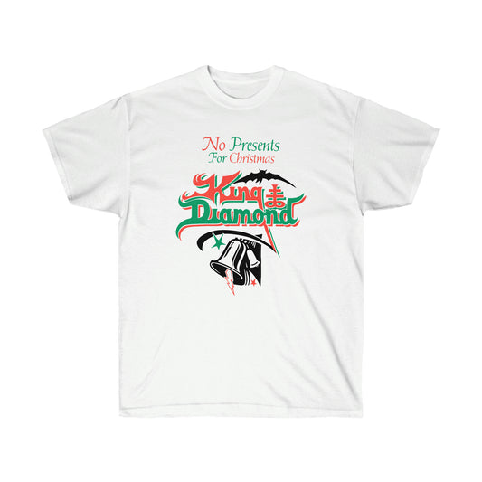 King Diamond "No Presents For Christmas" White T-Shirt