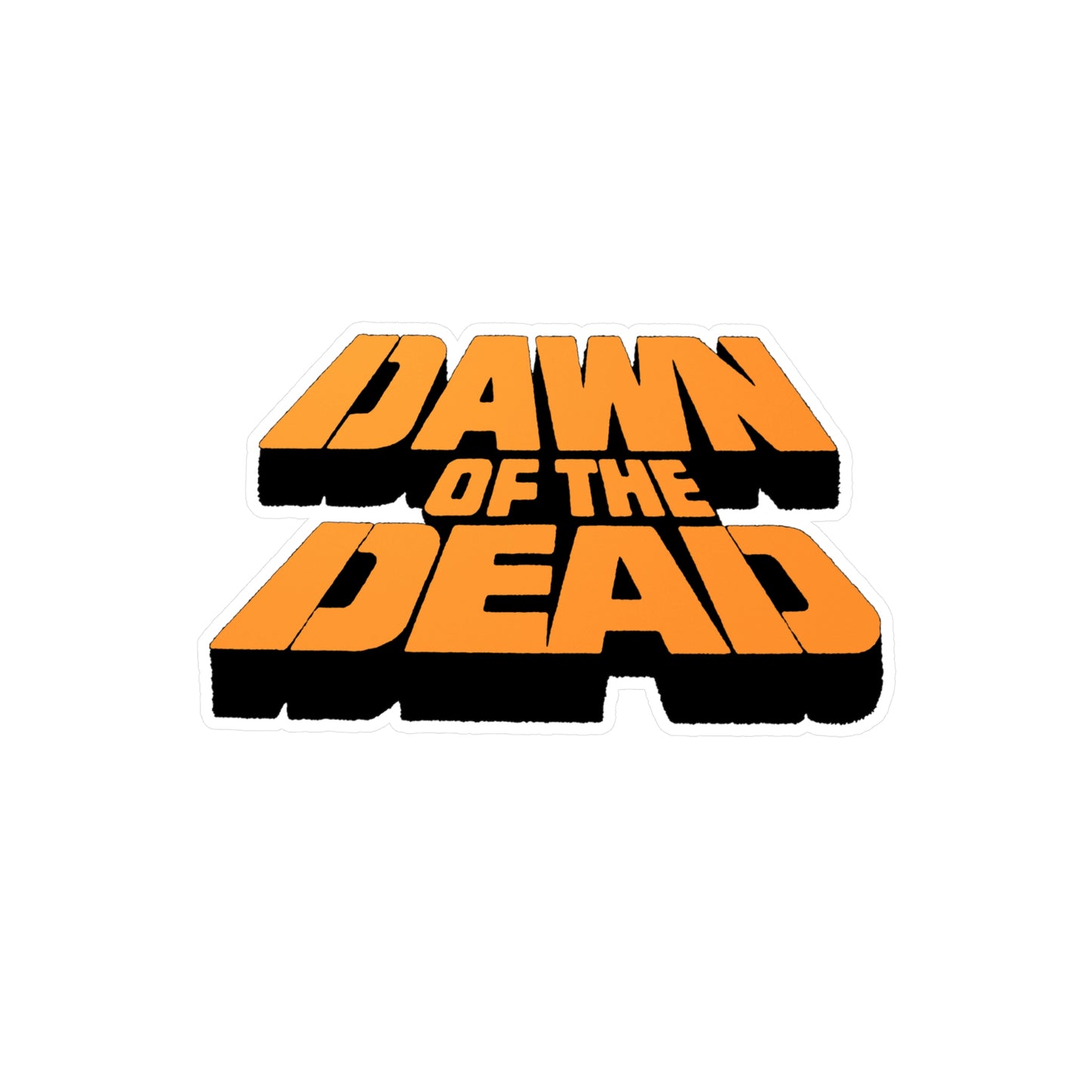 Dawn Of The Dead "Trailer Logo" Kiss-Cut Vinyl Decal