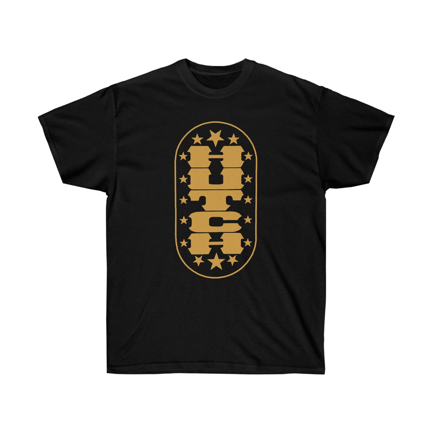 Hutch BMX "Junior Racer: Gold" Black T-Shirt