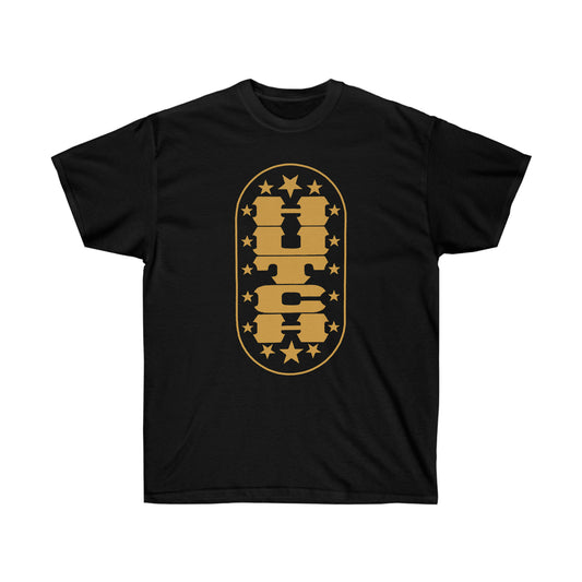 Hutch BMX "Junior Racer: Gold" Black T-Shirt