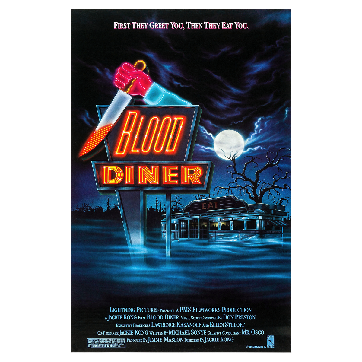 Blood Diner "U.S. One Sheet" Poster Reprint