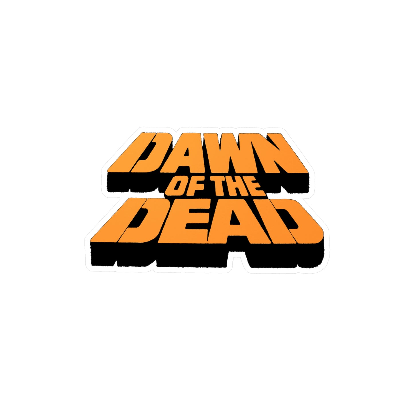 Dawn Of The Dead "Trailer Logo" Kiss-Cut Vinyl Decal